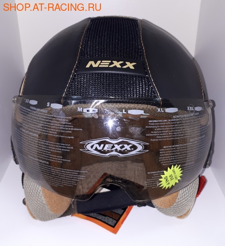 Шлем NEXX X60 Runner Black/Cr&#232;me (фото, вид 1)
